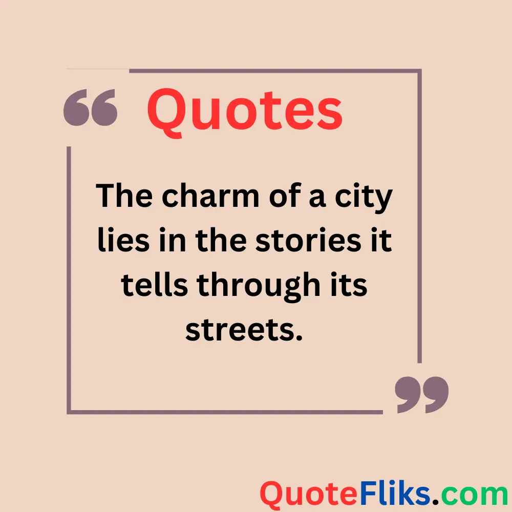Quotes on the Beauty of Cities