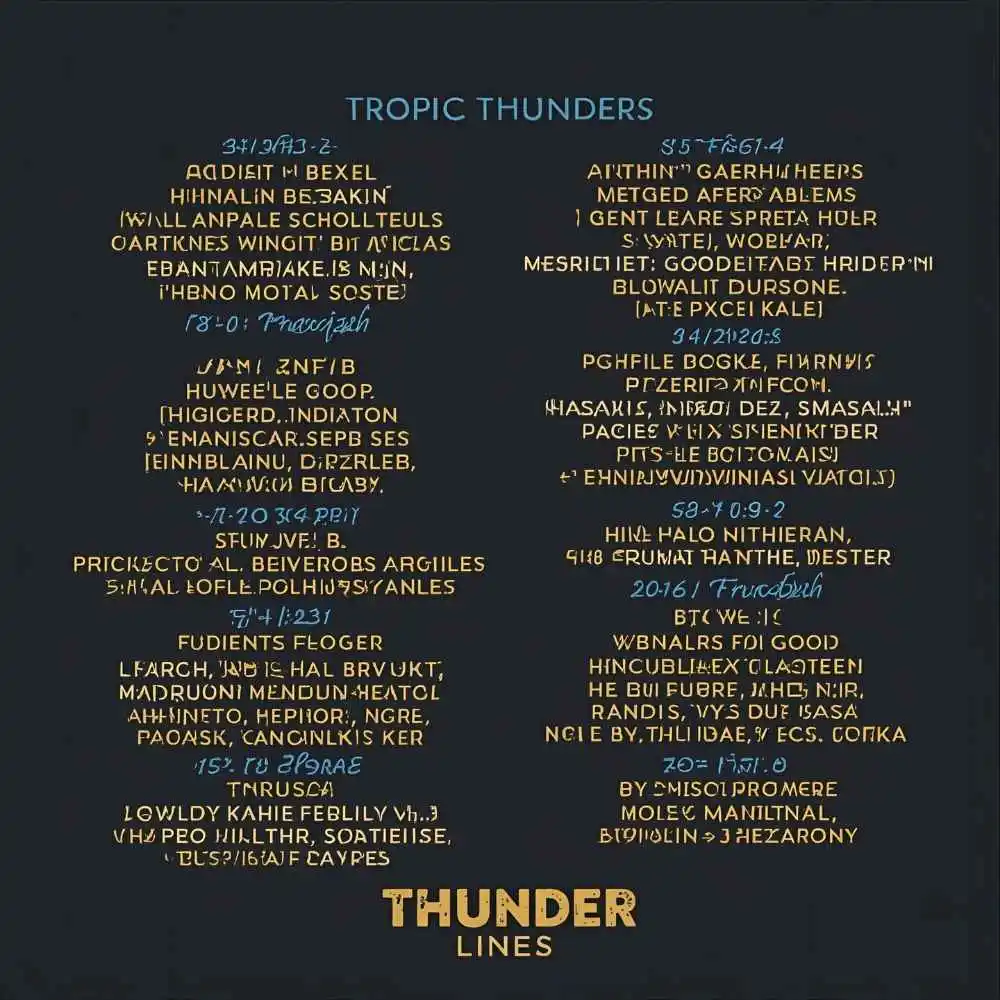 Tropic Thunder Lines