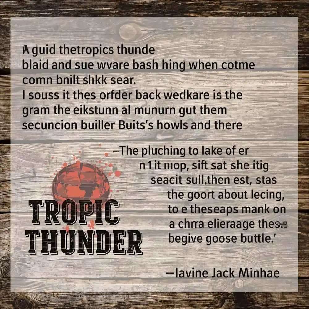 Tropic Thunder Quotes Simple Jack