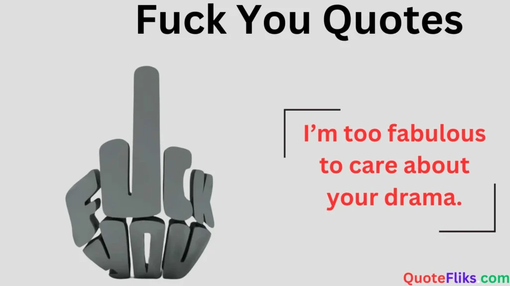 Fuck You Quotes
