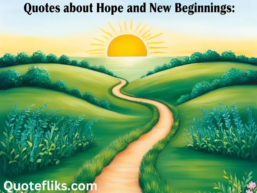 Quotes About Hope and New Beginnings