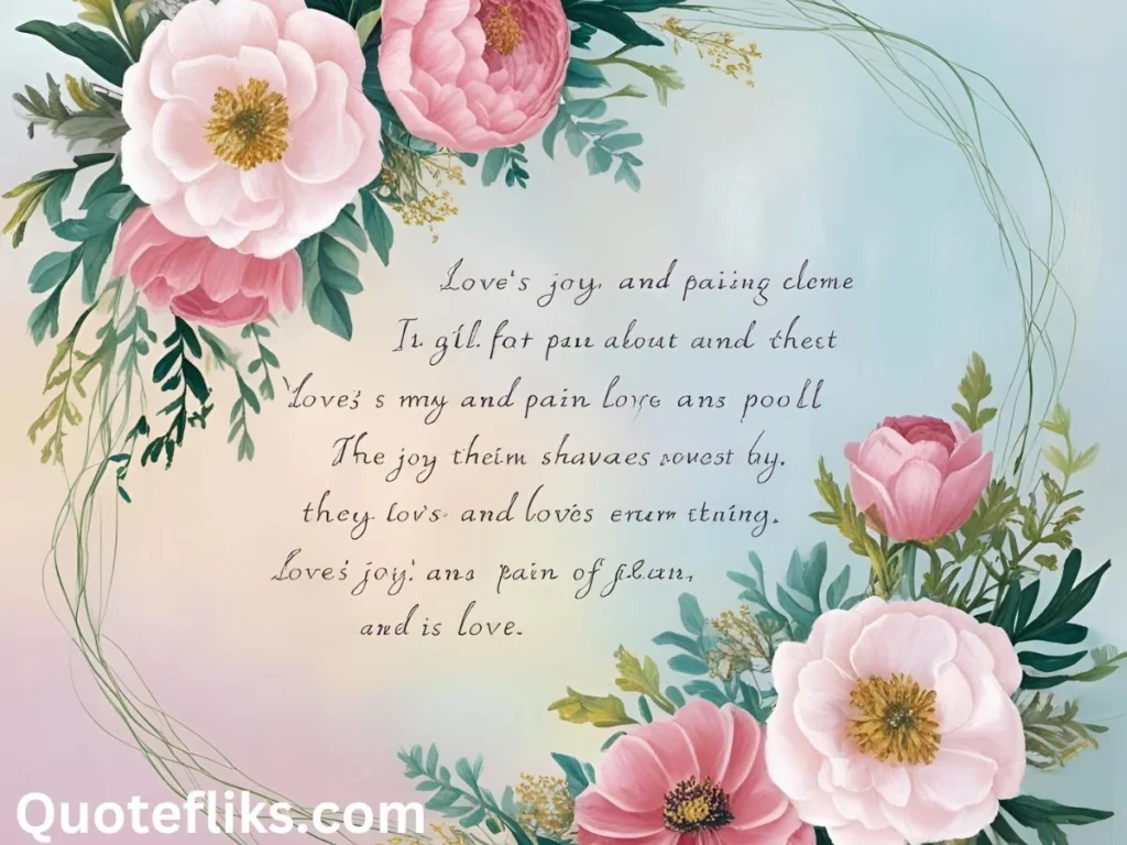 Quotes About Loveās Joy and Pain
