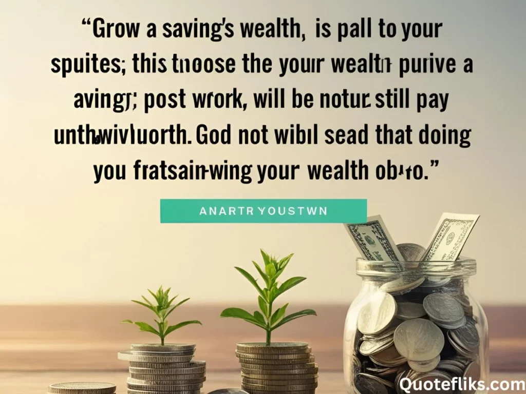 Saving Quotes to Grow Your Wealth