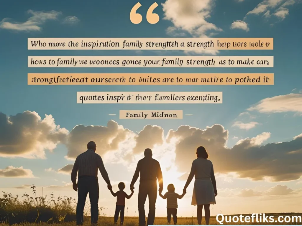 Inspirational Quotes About Family Strength