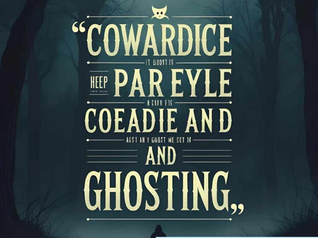 Coward Ghosting Quotes