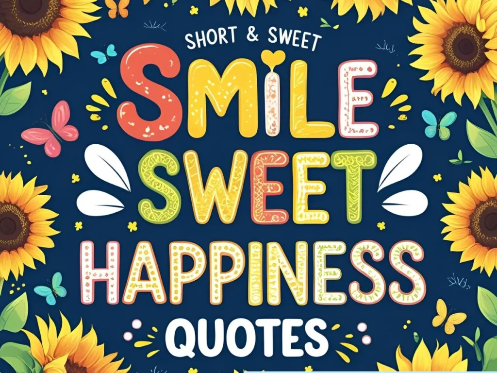 Short and Sweet Smile Happiness Quotes