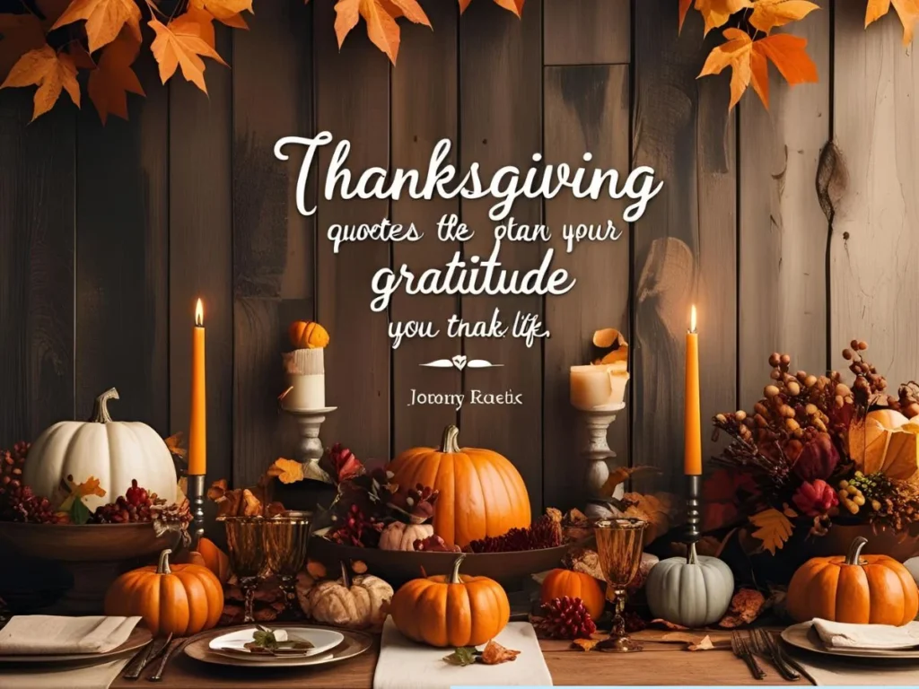 Thanksgiving Gratitude Quotes