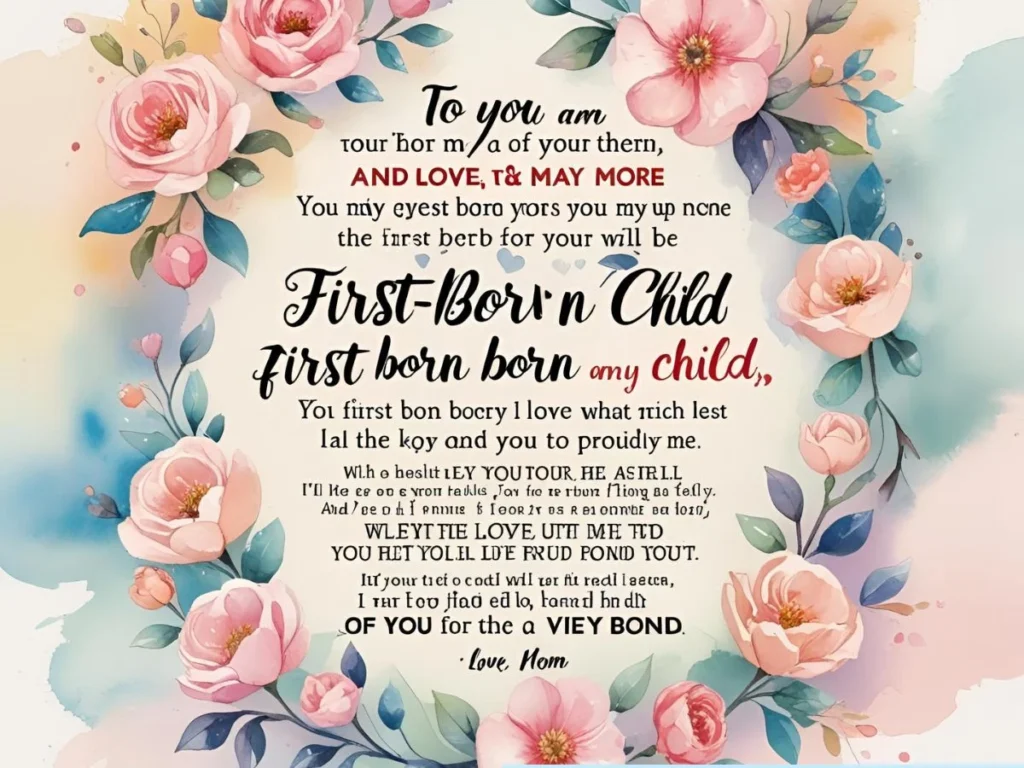 To My First Born Quotes