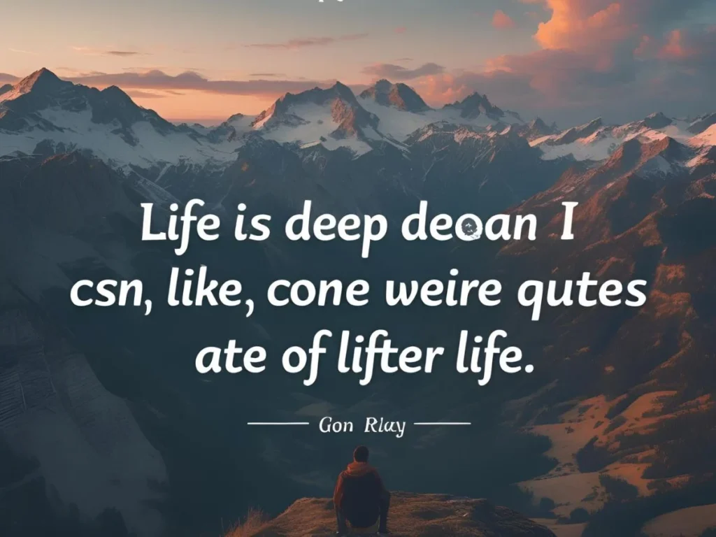 Deep Quotes on Life