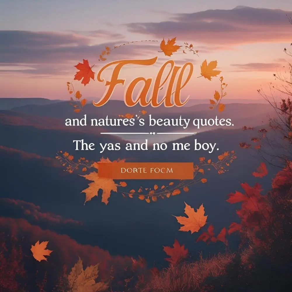 Fall and Nature’s Beauty Quotes