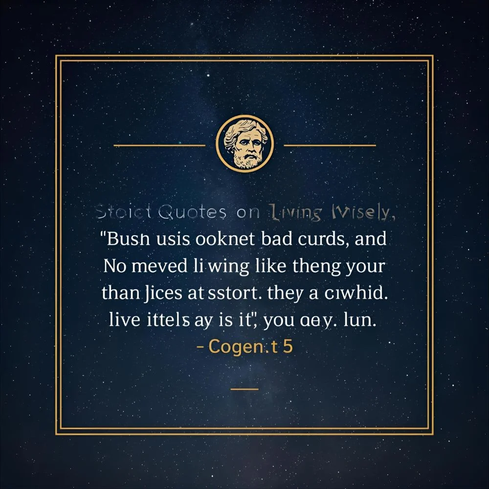 Stoic Quotes on Living Wisely