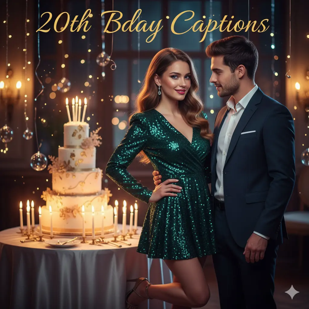20th Bday Captions