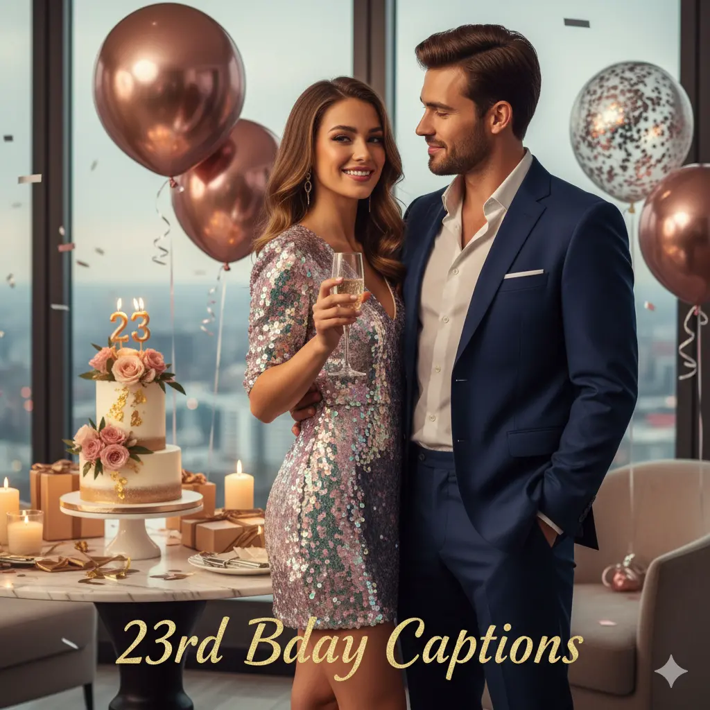 23rd Bday Captions
