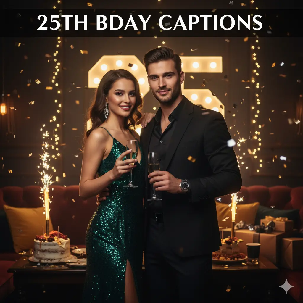 25th Bday Captions