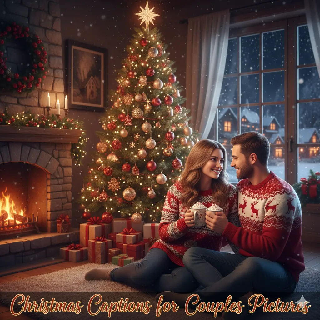 Christmas Captions for Couples Pictures