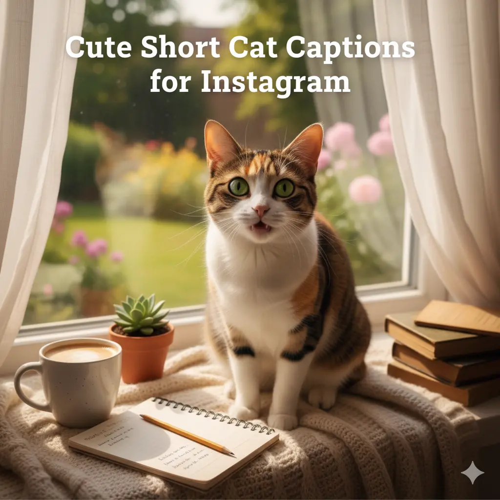 Cute Short Cat Captions for Instagram