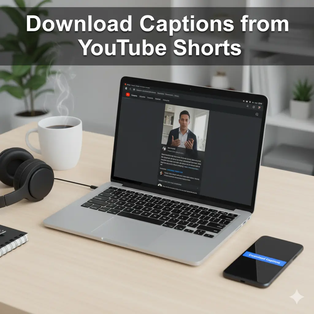 Download Captions from YouTube Shorts