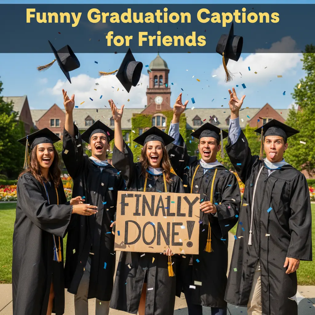 Funny Graduation Captions for Friends