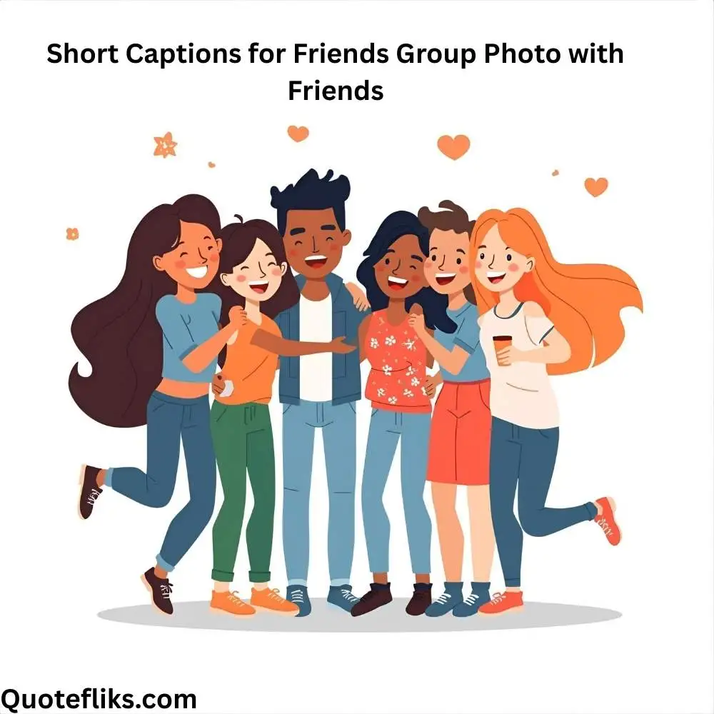 Short Captions for Friends Group Photo with Friends