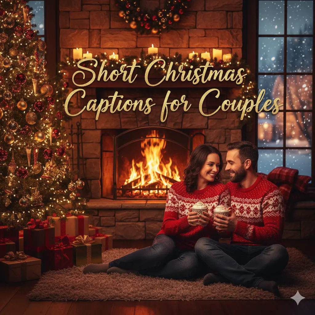 Short Christmas Captions for Couples