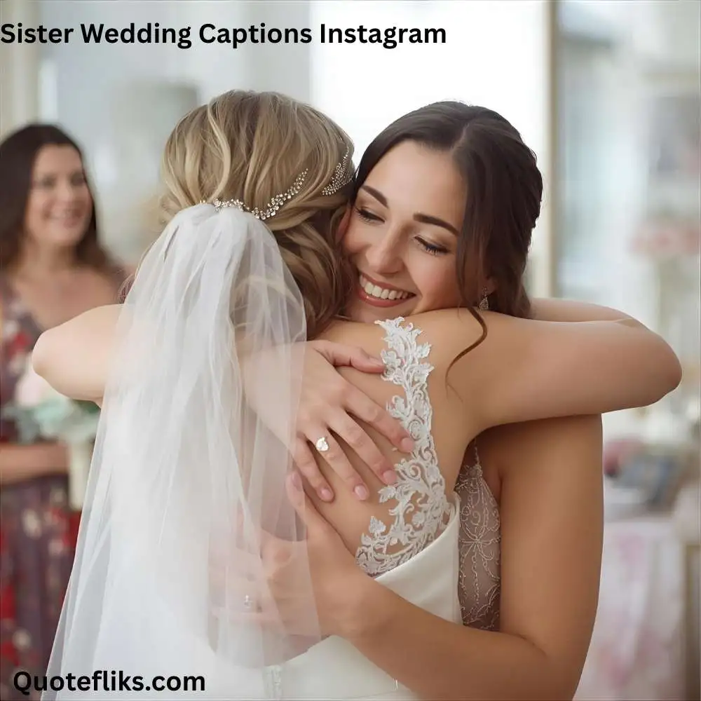 Sister Wedding Captions Instagram