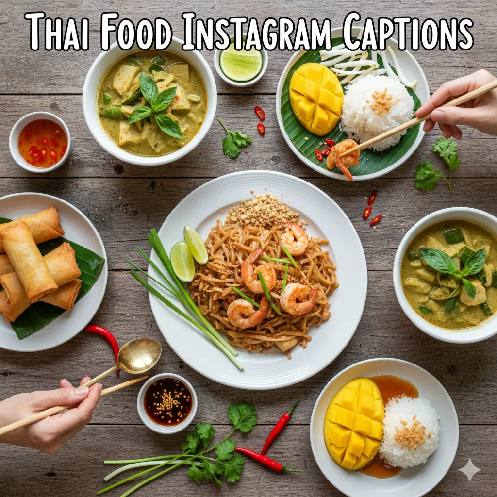 Thai Food Instagram Captions