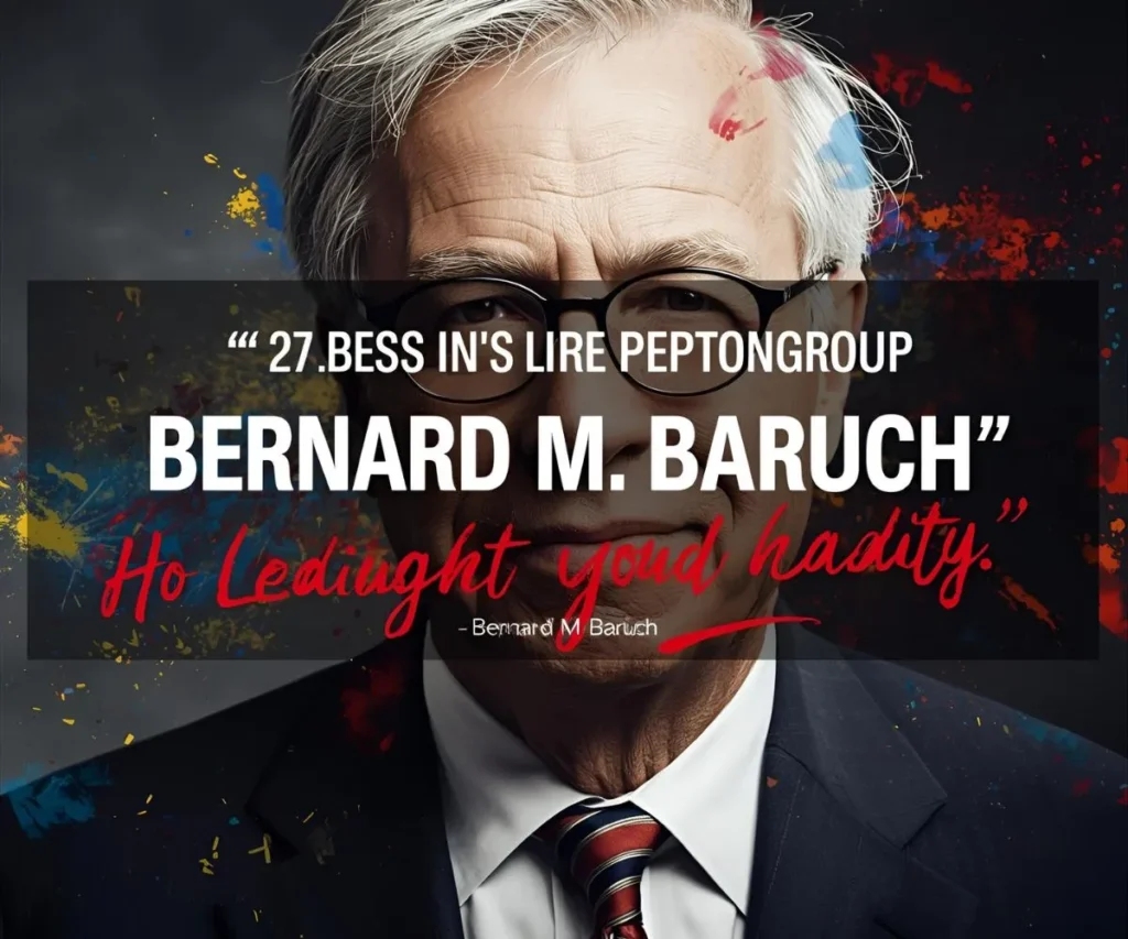 Bernard M. Baruch Quotes