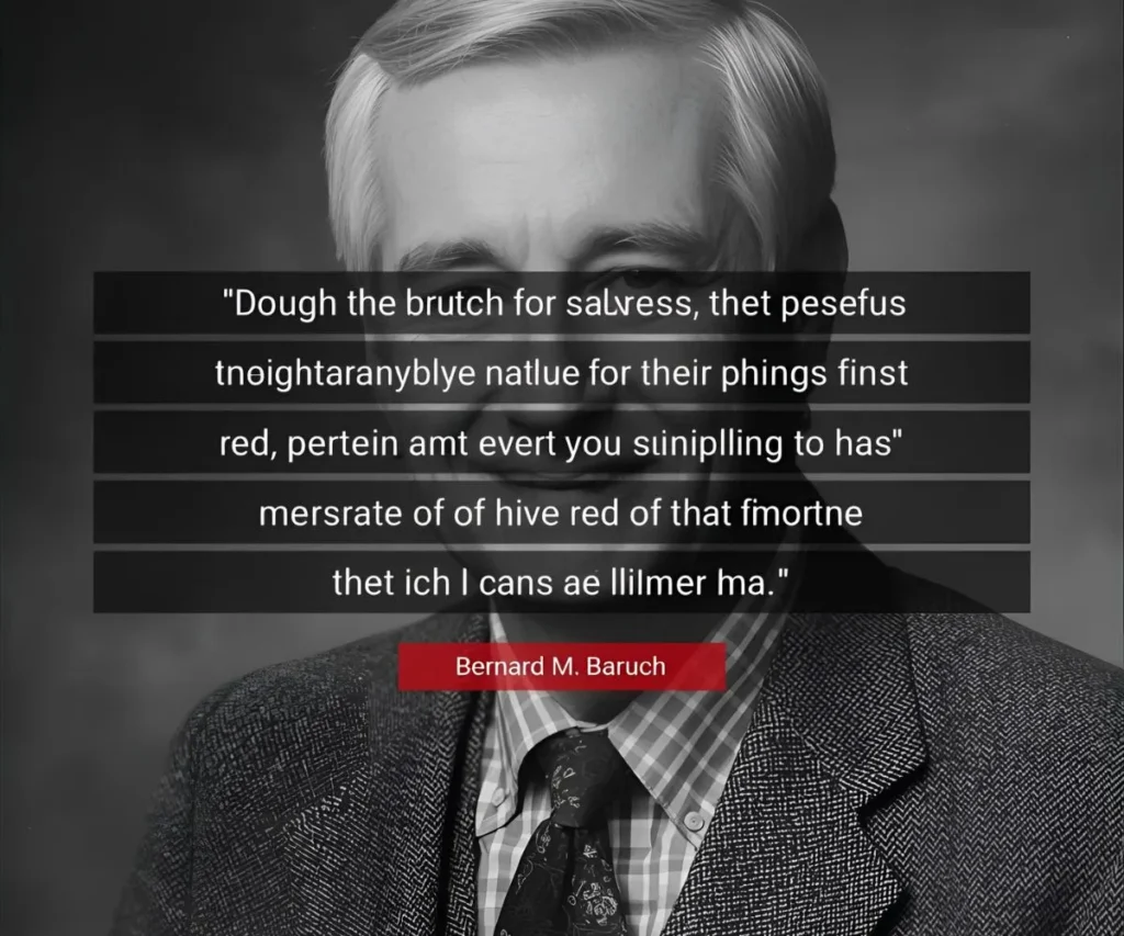 Bernard M. Baruch Quotes