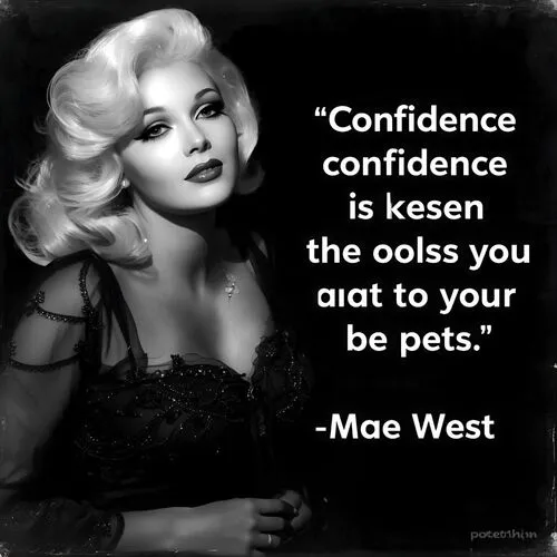 Mae West Quotes about Confidence