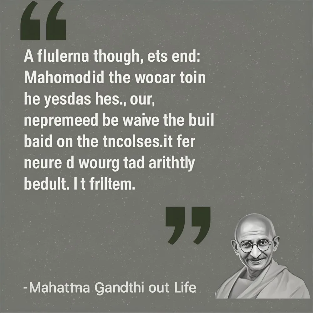 Mahatma Gandhi Quotes about Life