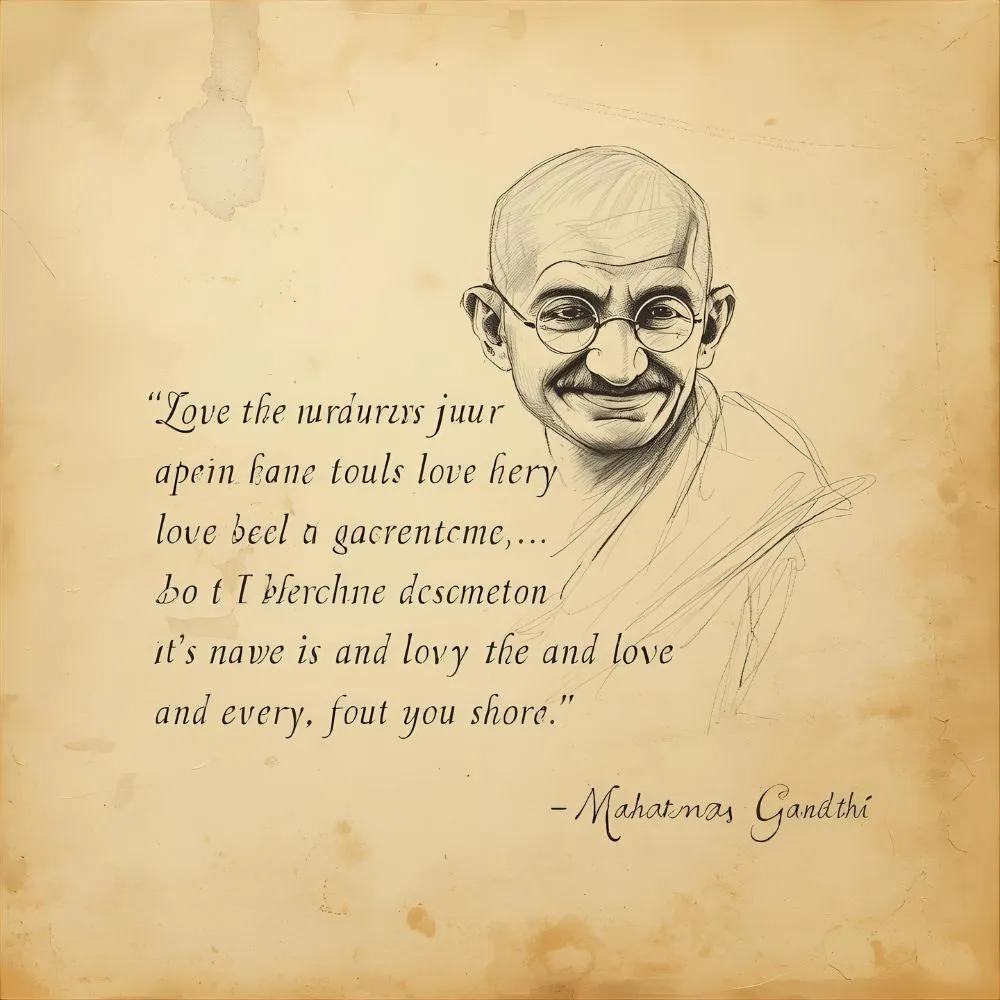 Mahatma Gandhi Quotes about Love