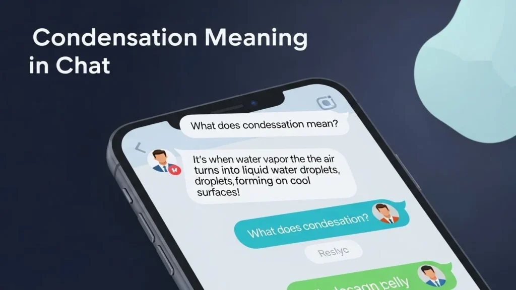 Condensation Meaning in Chat