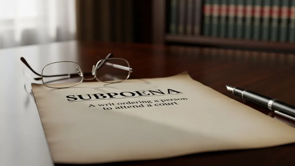 Subpoena Meaning