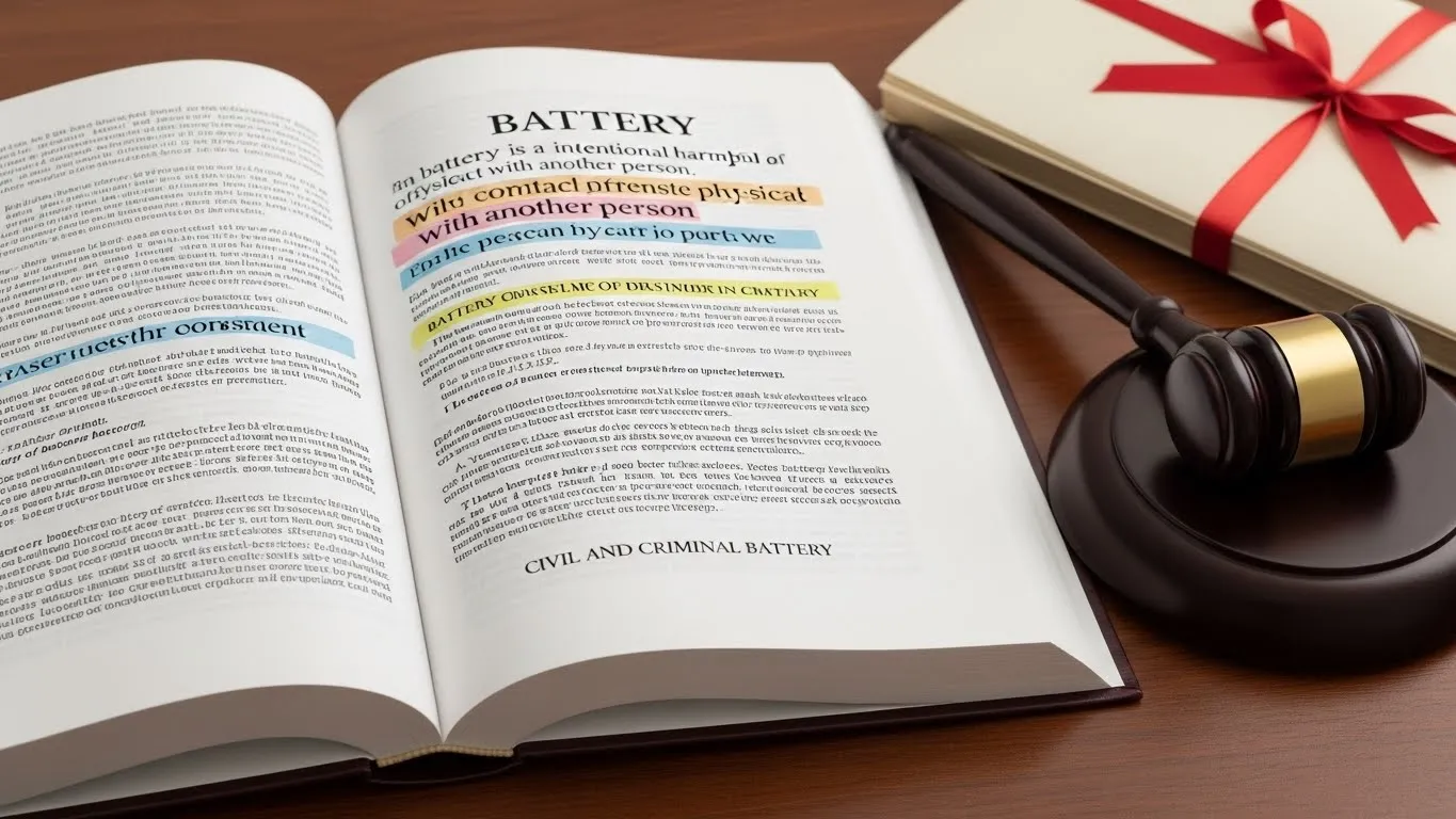 What Does Battery Mean in Law
