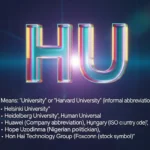 What Does HU Mean
